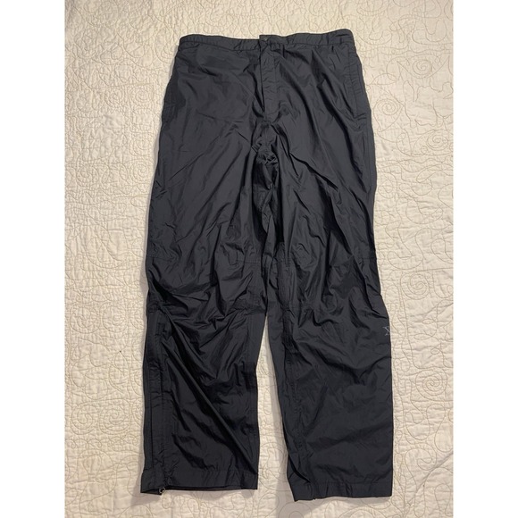 Walter Hagen Golf Rain Pants Mens XL Black Ankle Zip Waterproof Windbreaker - Picture 1 of 7